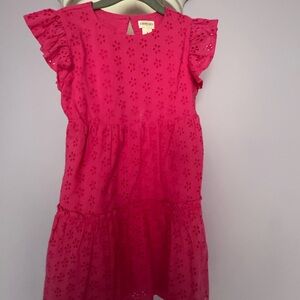 Crewcuts Fuchsia Eyelet Kids Dress